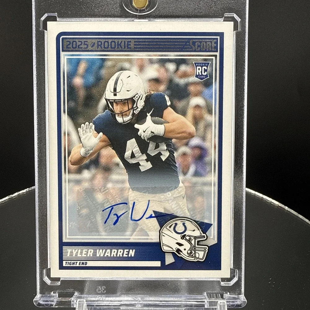 TYLER WARREN - 2025 Score Signatures Rookie #21 - Colts - RC - Autograph